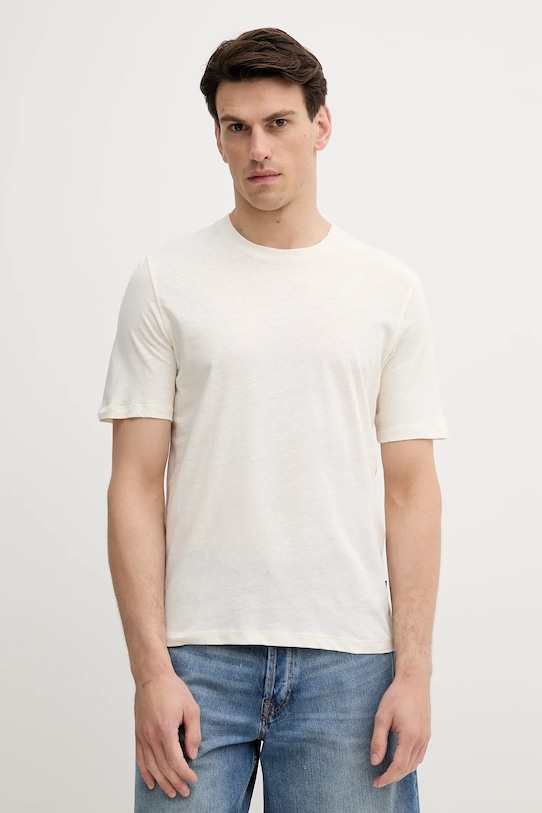 Футболка с добавлением льна Sisley, бежевый
Футболка с добавлением льна Sisley, бежевый