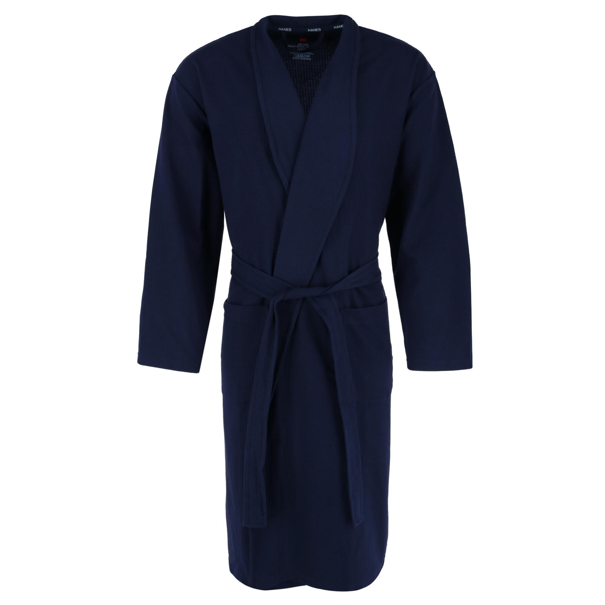 Мужской вафельный трикотажный халат Hanes, синий
Мужской вафельный трикотажный халат Hanes, синий