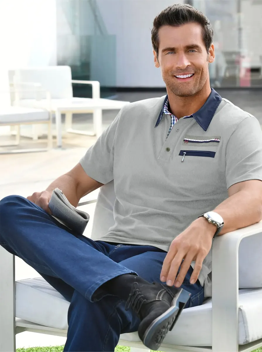 Рубашка с короткими рукавами "Рубашка с короткими рукавами", цвет Hellgrau-Meliert
Рубашка с короткими рукавами "Рубашка с короткими рукавами", цвет Hellgrau-Meliert