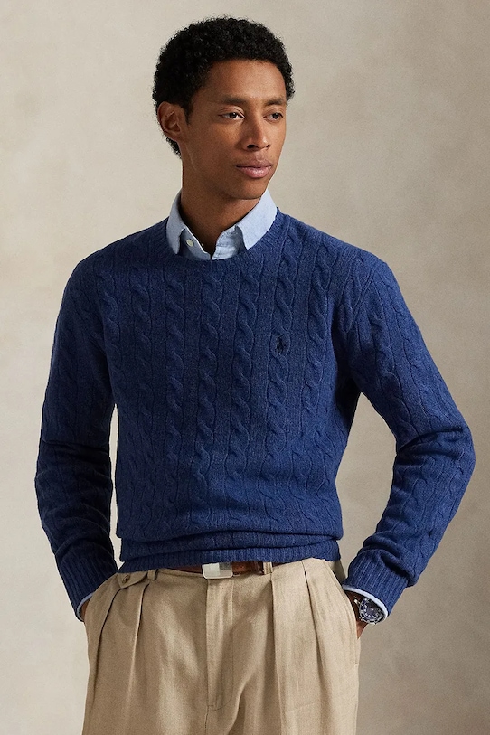 Шерстяной свитер Polo Ralph Lauren, темно-синий
Шерстяной свитер Polo Ralph Lauren, темно-синий