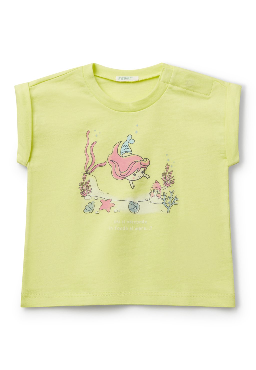 Футболка с принтом SHORT SLEEVE United Colors of Benetton, желтый 
Футболка с принтом SHORT SLEEVE United Colors of Benetton, желтый