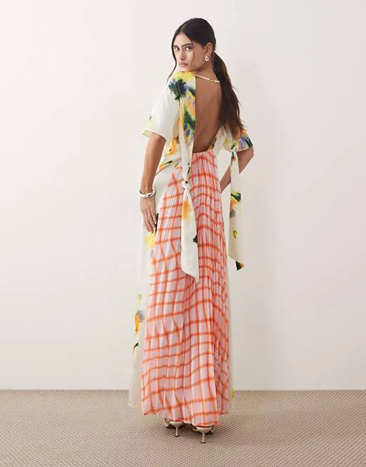 Плиссированное платье макси ARRANGE со смешанным принтом
Плиссированное платье макси ARRANGE со смешанным принтом