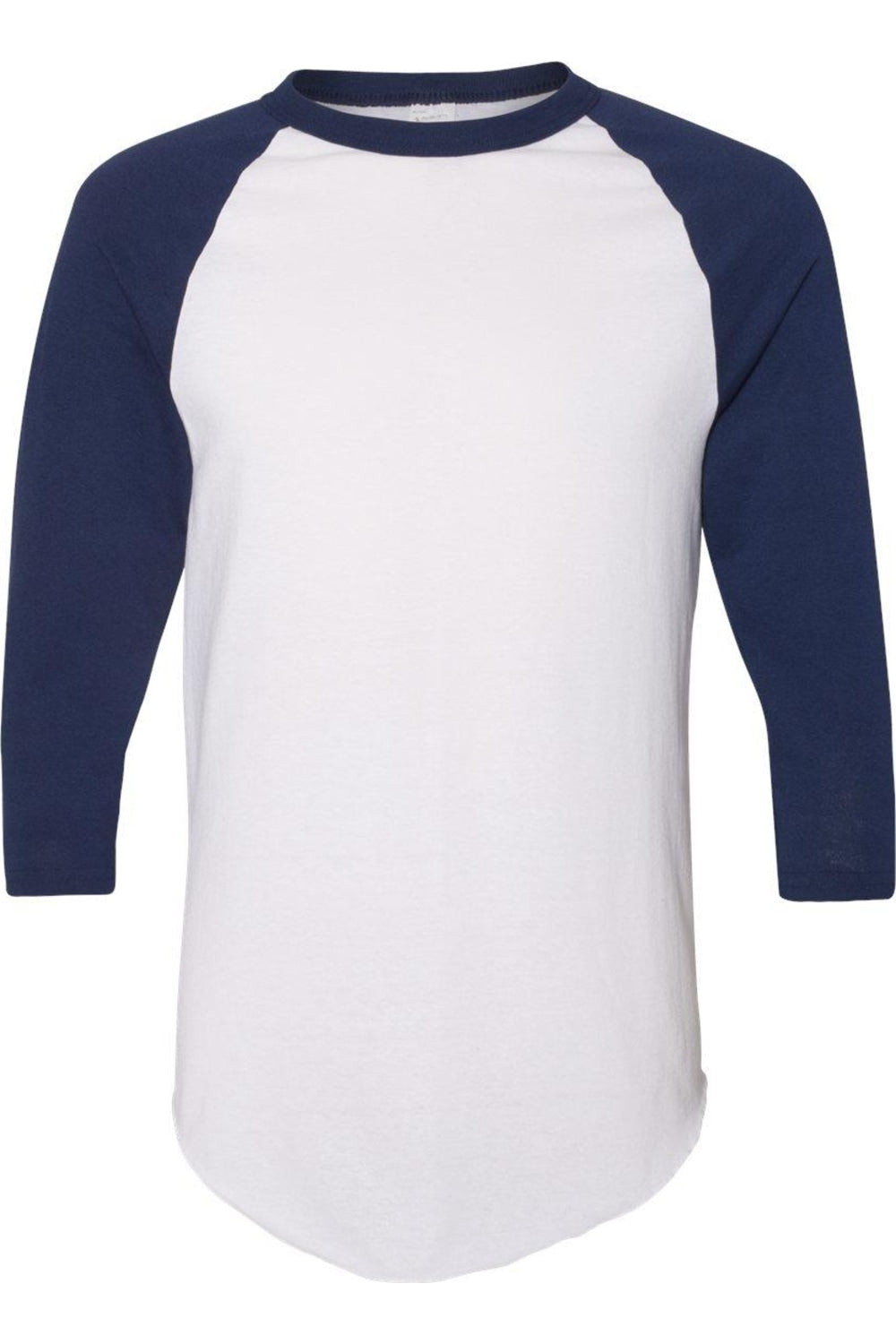 Бейсбольная майка Augusta Sportswear с рукавом реглан три четверти, белый/темно-синий
Бейсбольная майка Augusta Sportswear с рукавом реглан три четверти, белый/темно-синий