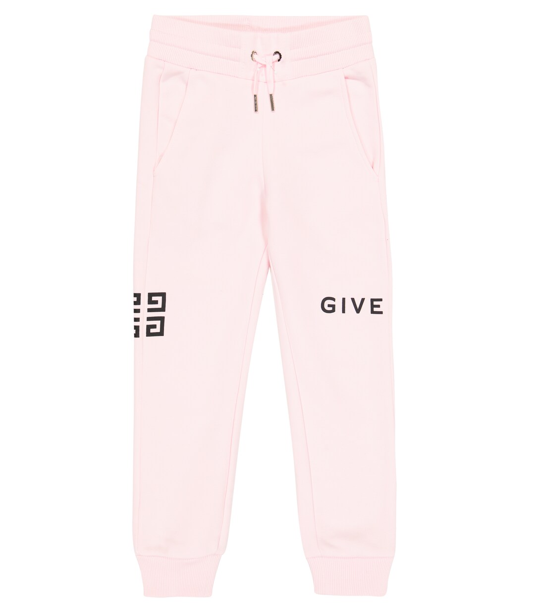 Спортивные брюки из хлопкового трикотажа 4G Givenchy Kids, Marshmallow 
Спортивные брюки из хлопкового трикотажа 4G Givenchy Kids, Marshmallow