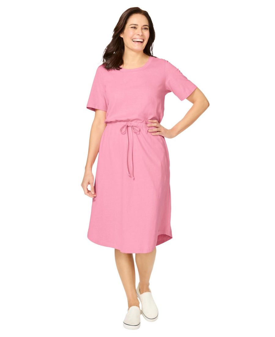 Платье большого размера с закругленным подолом Woman Within, Delicate pink
Платье большого размера с закругленным подолом Woman Within, Delicate pink