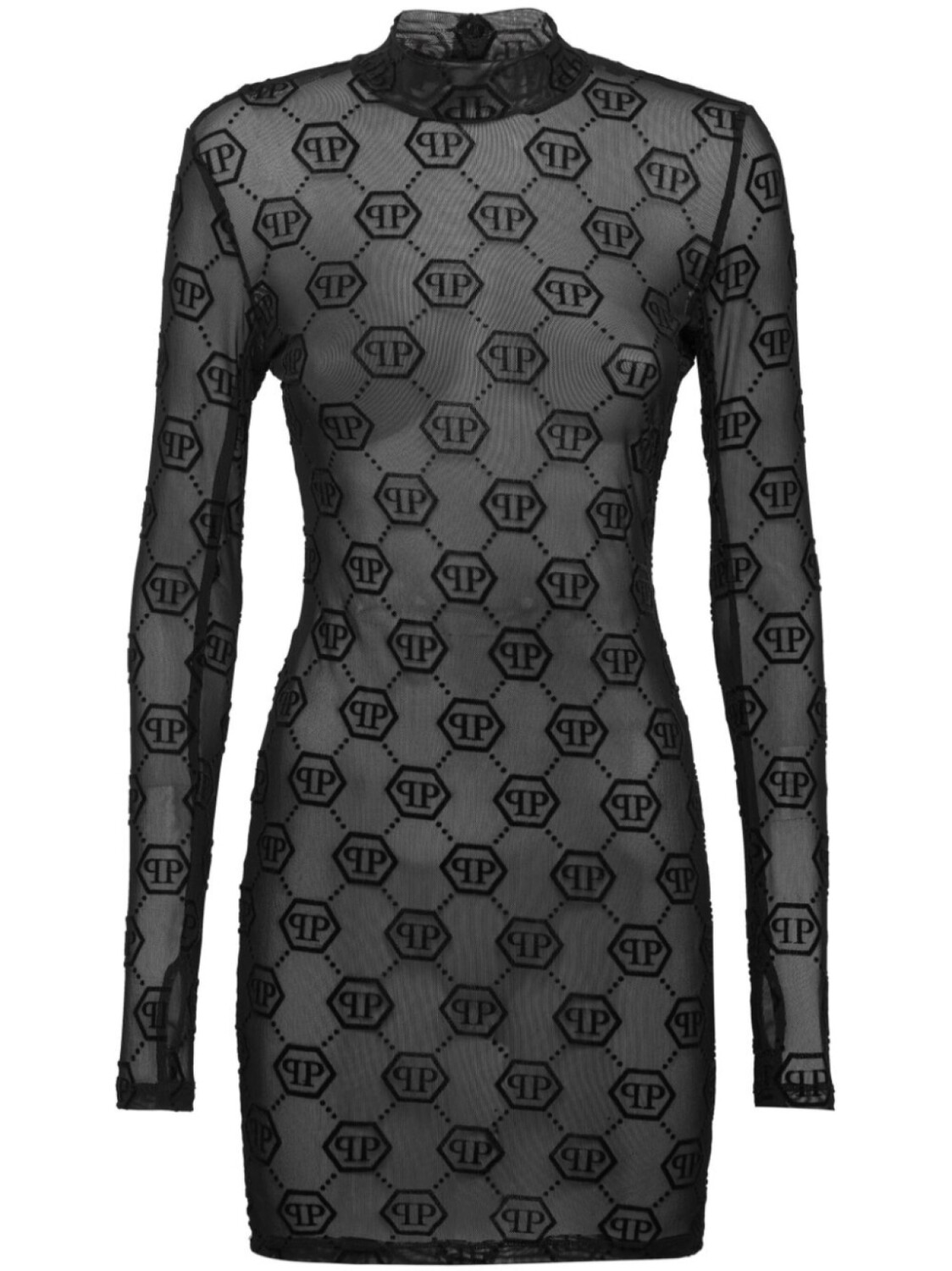 Philipp Plein платье из тюля с монограммой, черный
Philipp Plein платье из тюля с монограммой, черный