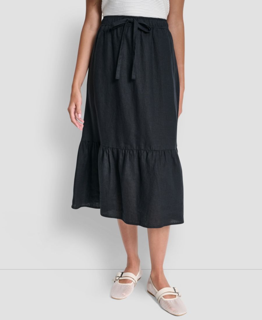 Женская юбка А-силуэта на резинке DKNY, Black
Женская юбка А-силуэта на резинке DKNY, Black