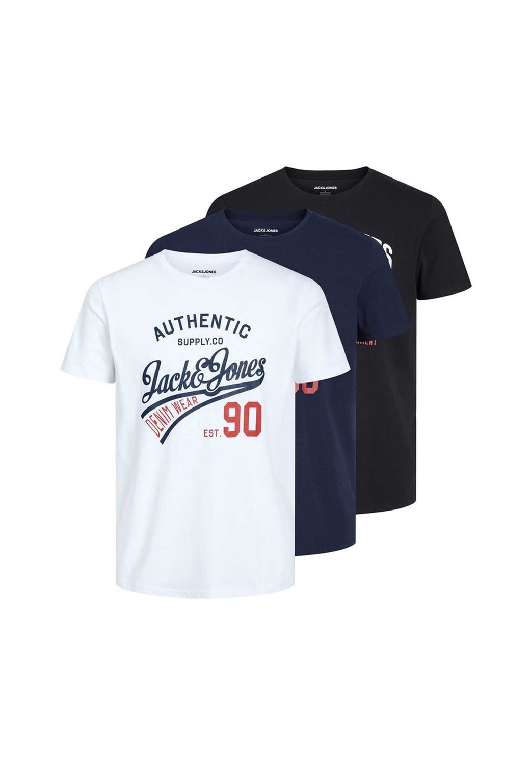 Мужская футболка, 3 шт. в упаковке - JJETHAN TEE CREW NECK, логотип, хлопок JACK & JONES, цвет Marineblau Schwarz
Мужская футболка, 3 шт. в упаковке - JJETHAN TEE CREW NECK, логотип, хлопок JACK & JONES, цвет Marineblau Schwarz