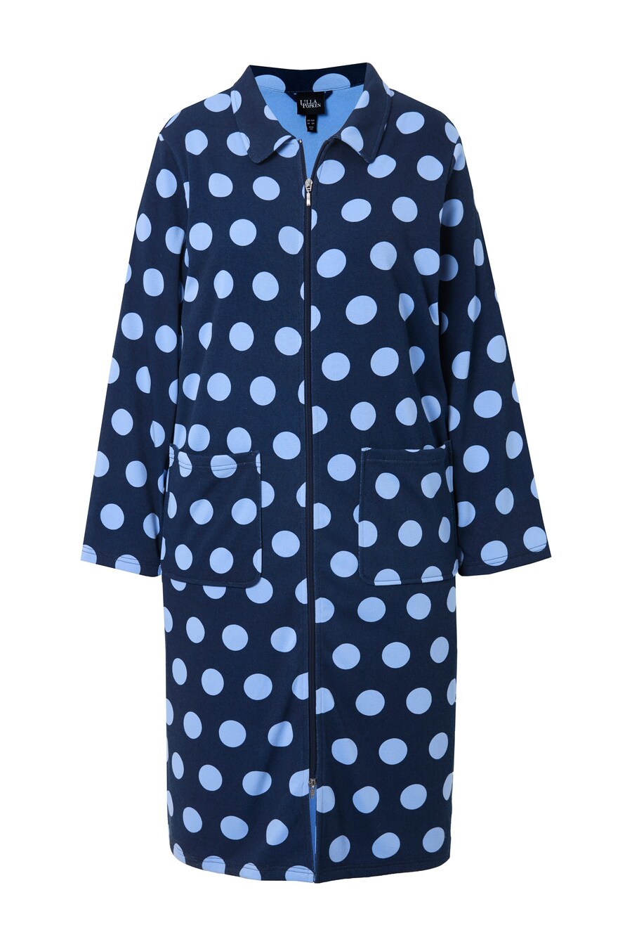 Длинный халат Ulla Popken, Night Blue/Light Blue
Длинный халат Ulla Popken, Night Blue/Light Blue