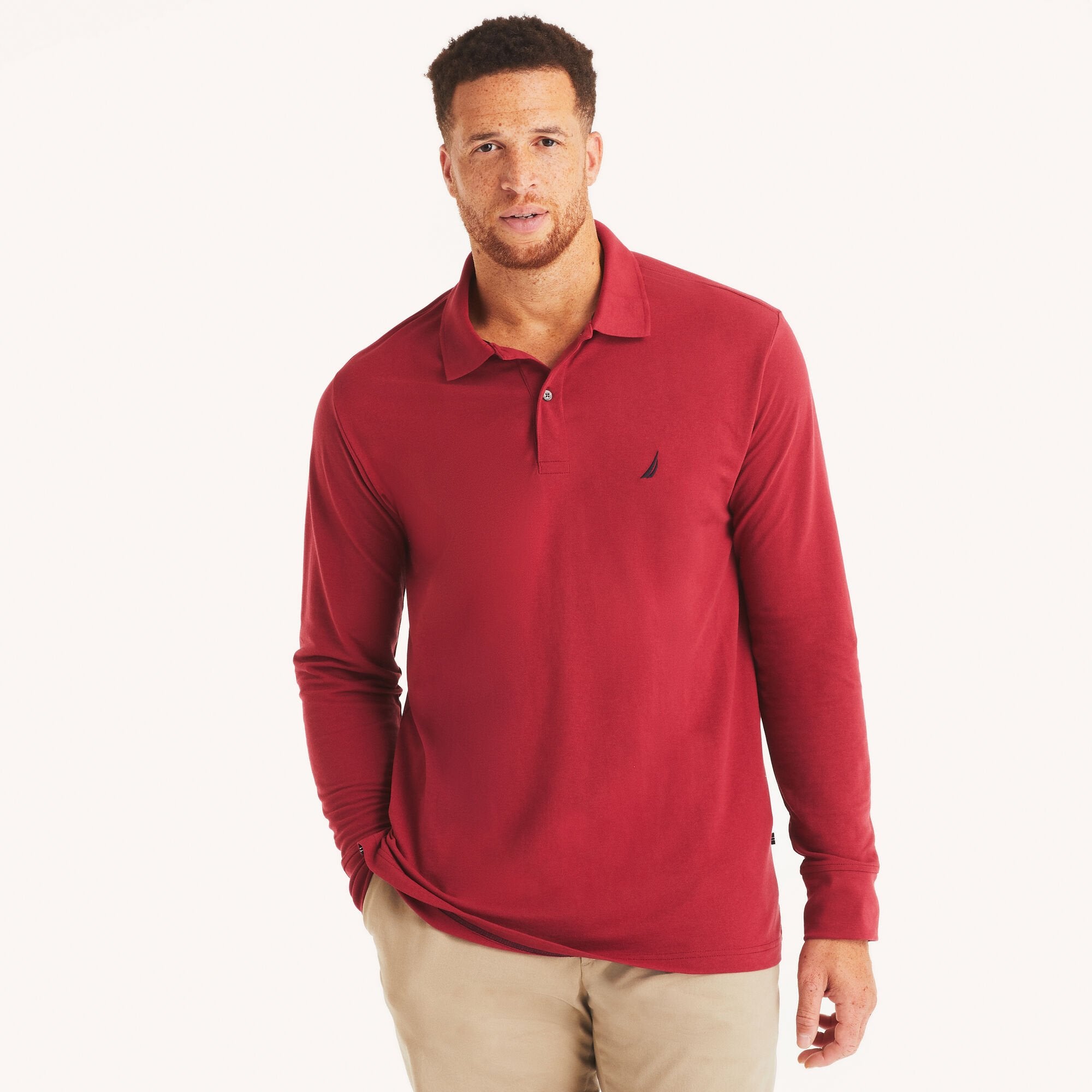 Мужское поло Nautica Classic Fit с длинным рукавом для высоких и больших размеров, цвет autumn berry
Мужское поло Nautica Classic Fit с длинным рукавом для высоких и больших размеров, цвет autumn berry