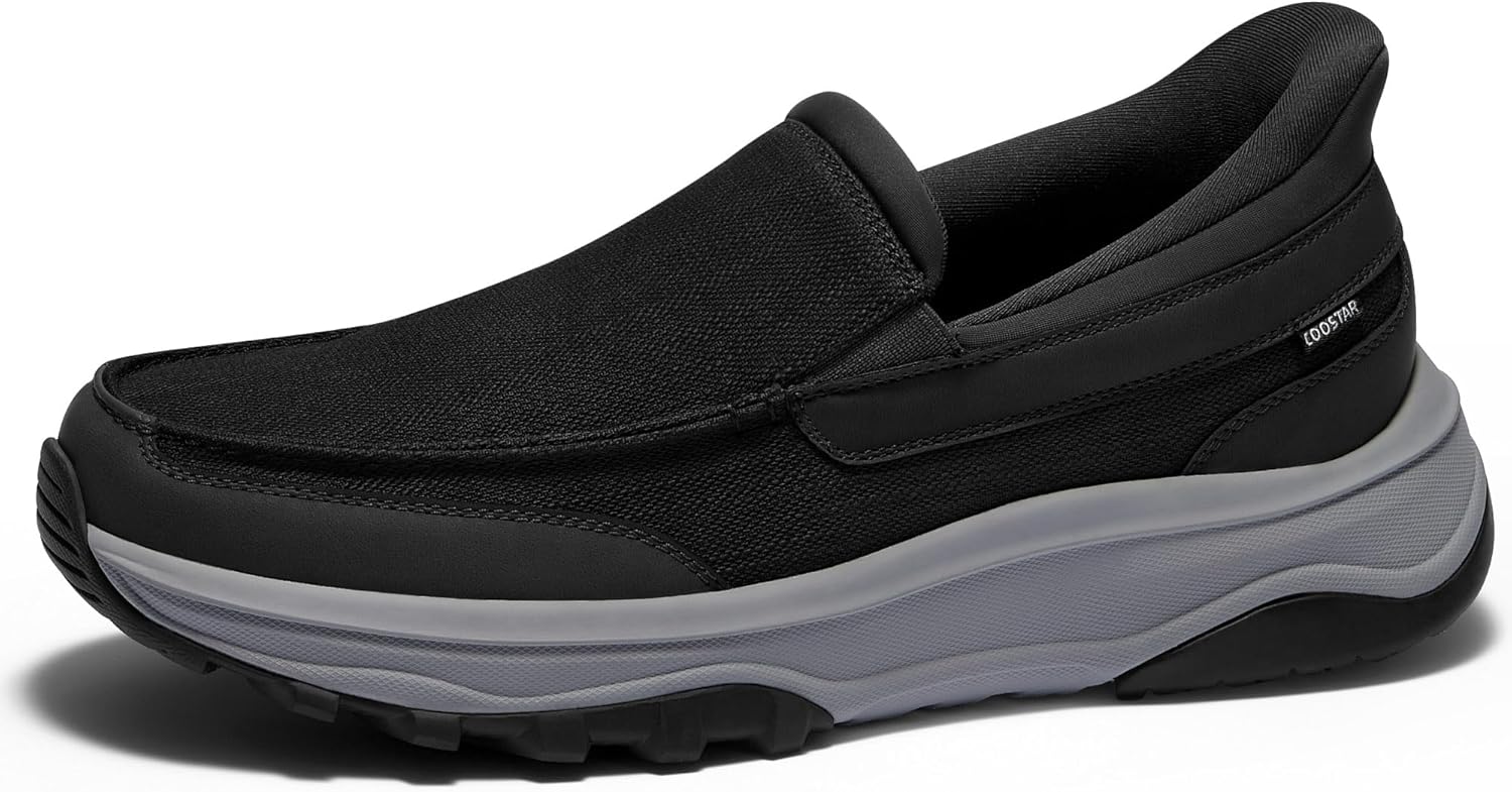 Кросстар мужские слипоны ортопедические для ходьбы с поддержкой свода стопы, повседневные текстильные туфли Coostar, черный
Кросстар мужские слипоны ортопедические для ходьбы с поддержкой свода стопы, повседневные текстильные туфли Coostar, черный