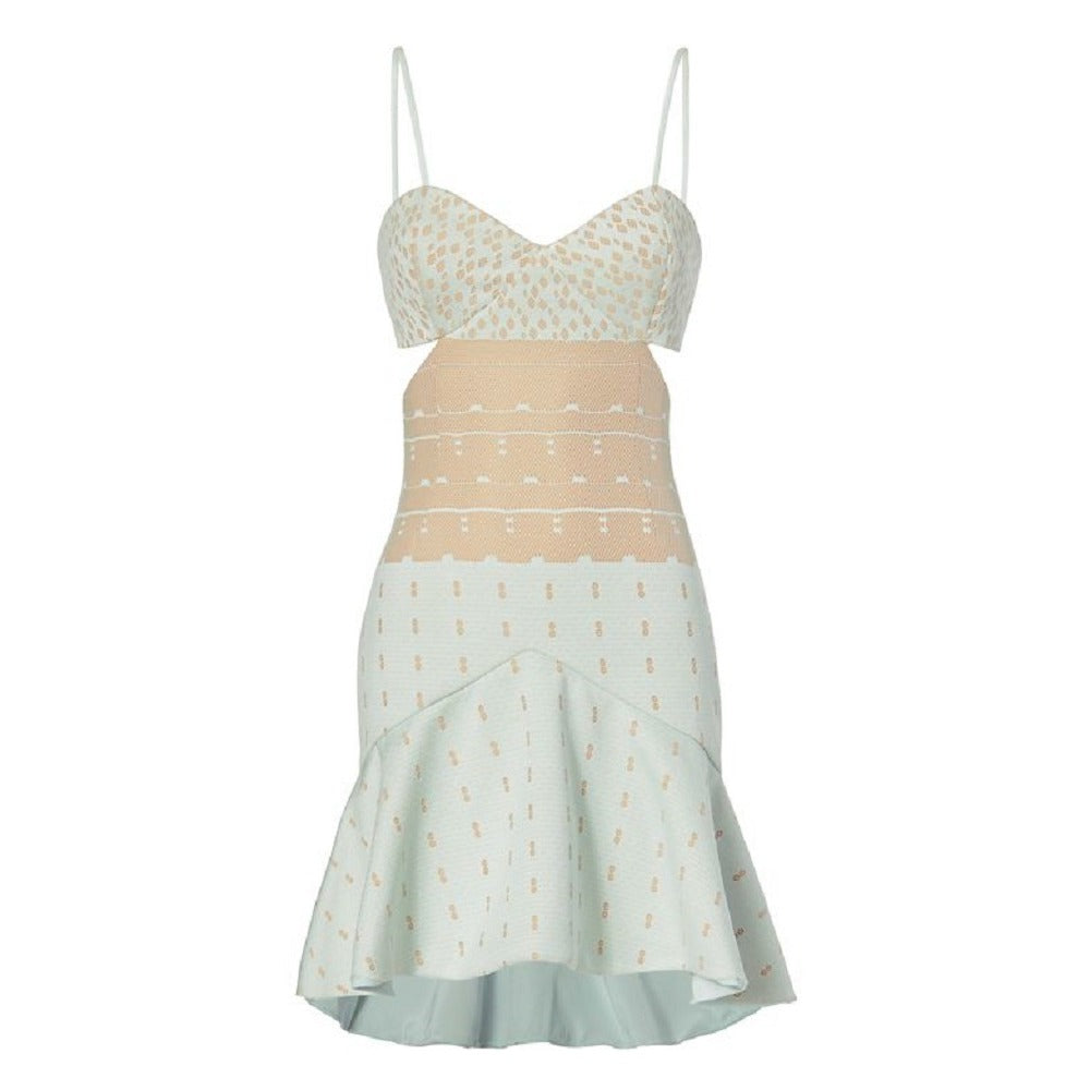 Женское платье Jonathon Simkhai с вырезами, зеленое
Женское платье Jonathon Simkhai с вырезами, зеленое