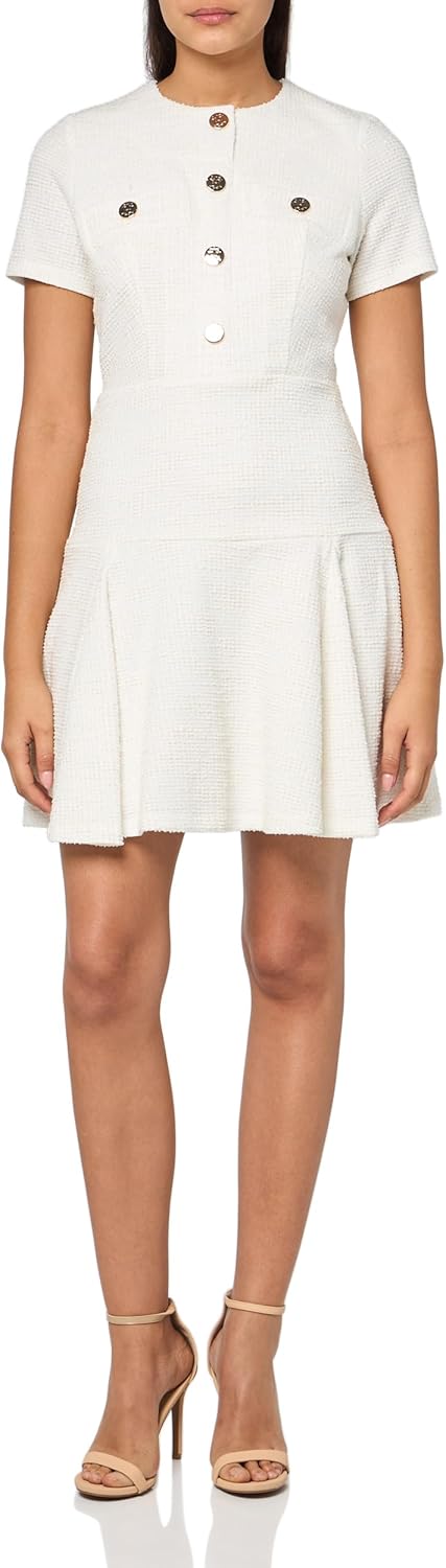 Женское платье-рубашка Tommy Hilfiger из блестящего трикотажа букле с пуговицами спереди, облегающее и расклешенное, Cream/Cream
Женское платье-рубашка Tommy Hilfiger из блестящего трикотажа букле с пуговицами спереди, облегающее и расклешенное, Cream/Cream