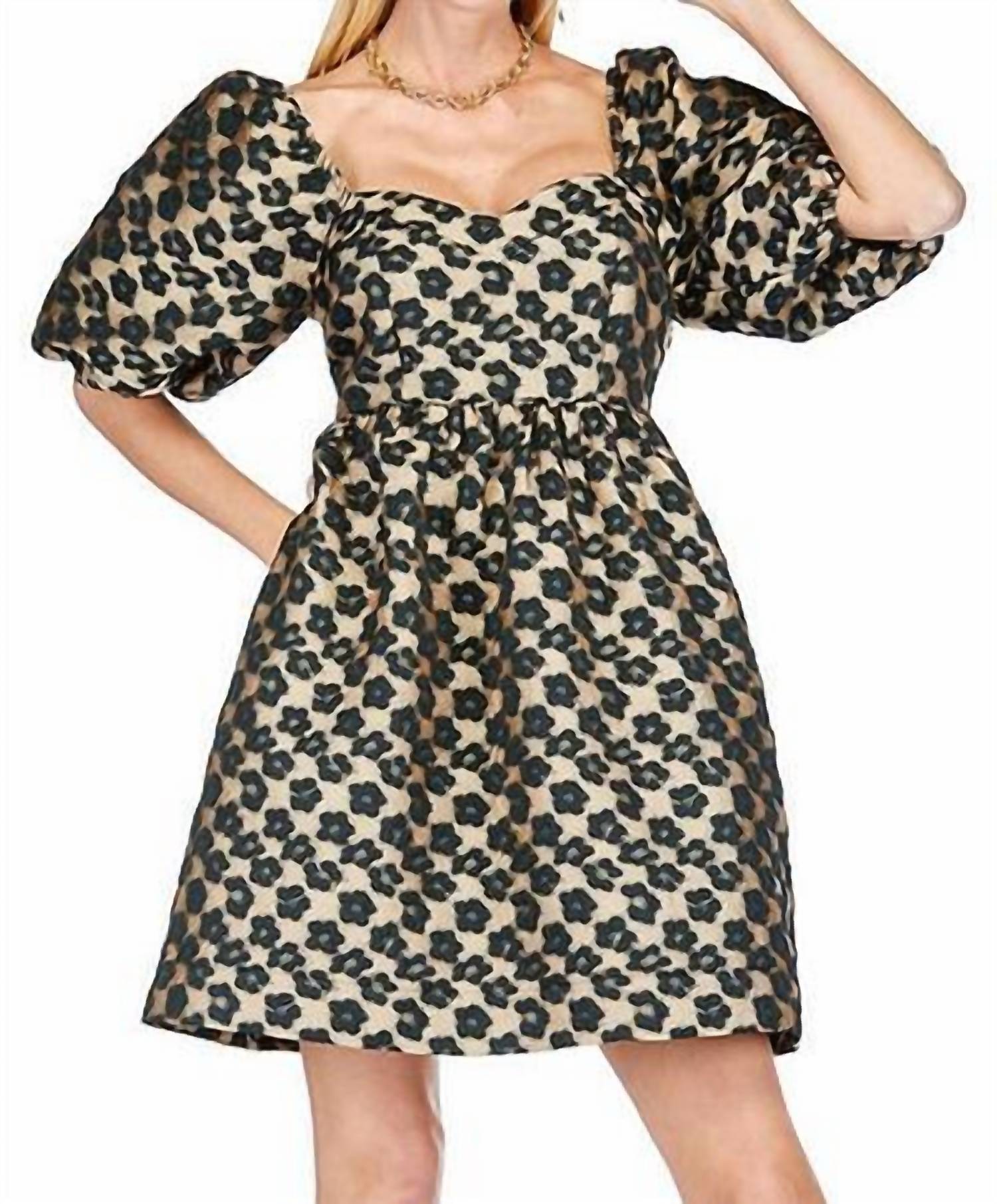 Мини-платье-бюстье из парчи цвета гепарда Joy Joy, Cheetah Brown Brocade
Мини-платье-бюстье из парчи цвета гепарда Joy Joy, Cheetah Brown Brocade