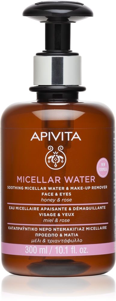 Очищающая мицеллярная вода для лица и глаз Apivita, 300 мл
Очищающая мицеллярная вода для лица и глаз Apivita, 300 мл