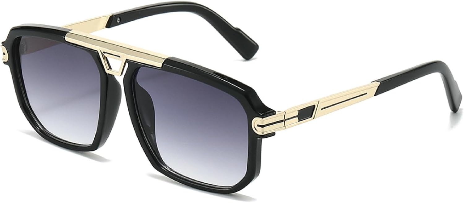 Популярные модные квадратные мужские солнцезащитные очки-пилот в стиле ретро 70-х, дизайнерские, с прозрачными градиентными линзами, защита от УФ-излучения UV400, женские солнцезащитные очки в стиле панк mincl, Gray
Популярные модные квадратные мужские солнцезащитные очки-пилот в стиле ретро 70-х, дизайнерские, с прозрачными градиентными линзами, защита от УФ-излучения UV400, женские солнцезащитные очки в стиле панк mincl, Gray