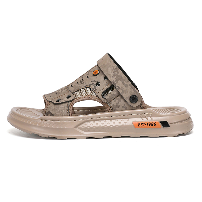 LONGYING Мужские пляжные сандалии коричневые, цвет Brown 
LONGYING Мужские пляжные сандалии коричневые, цвет Brown