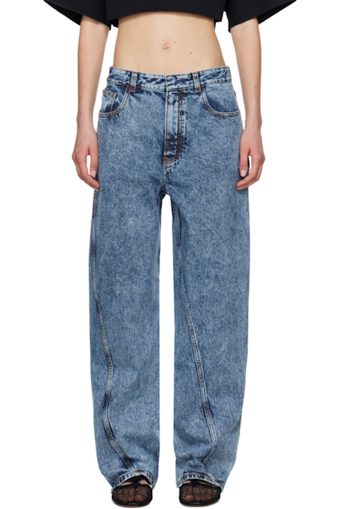 Синие перекрученные джинсы ALAÏA
Синие перекрученные джинсы ALAÏA