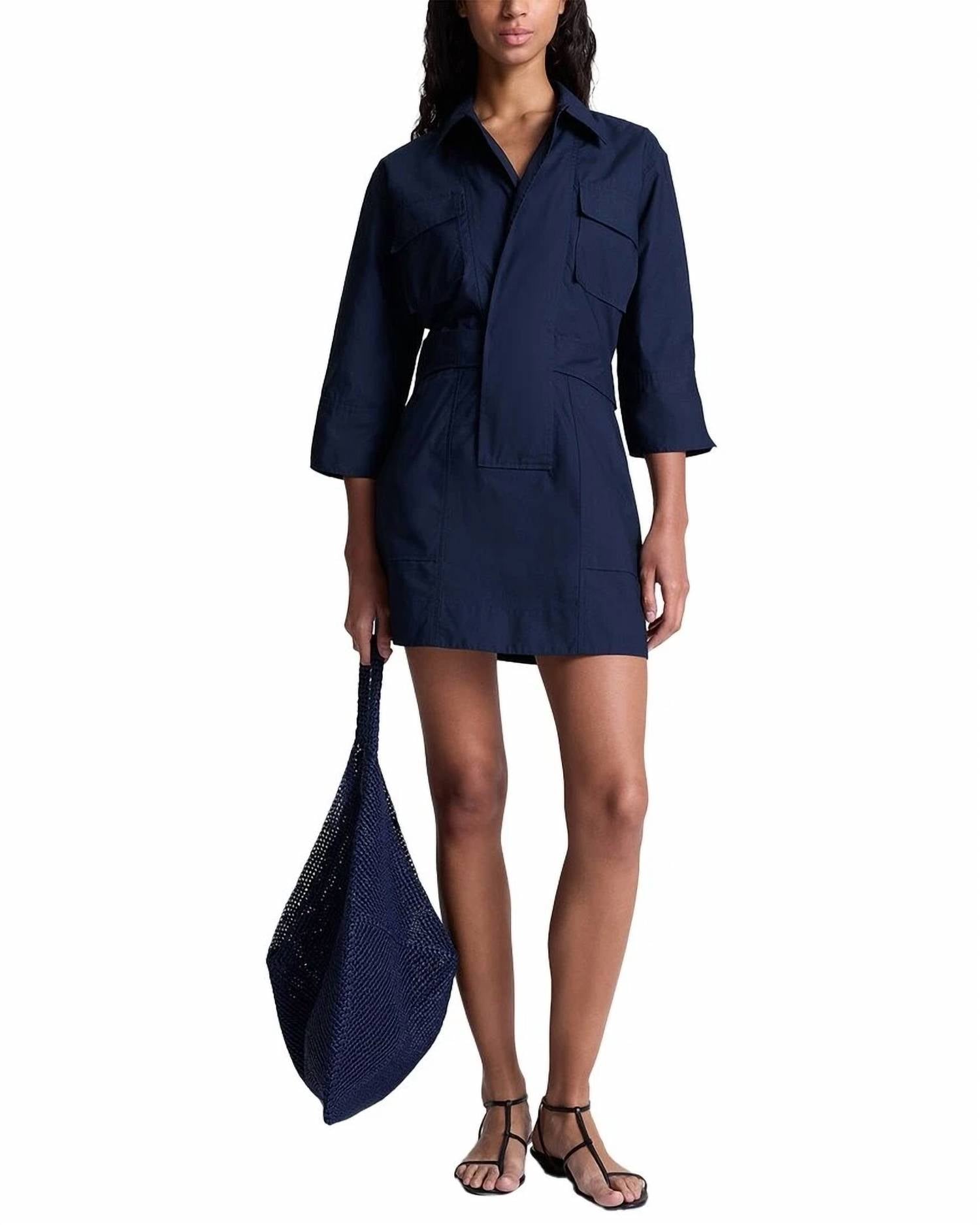 Платье Evan в темно-синем цвете A.L.C.
Платье Evan в темно-синем цвете A.L.C.