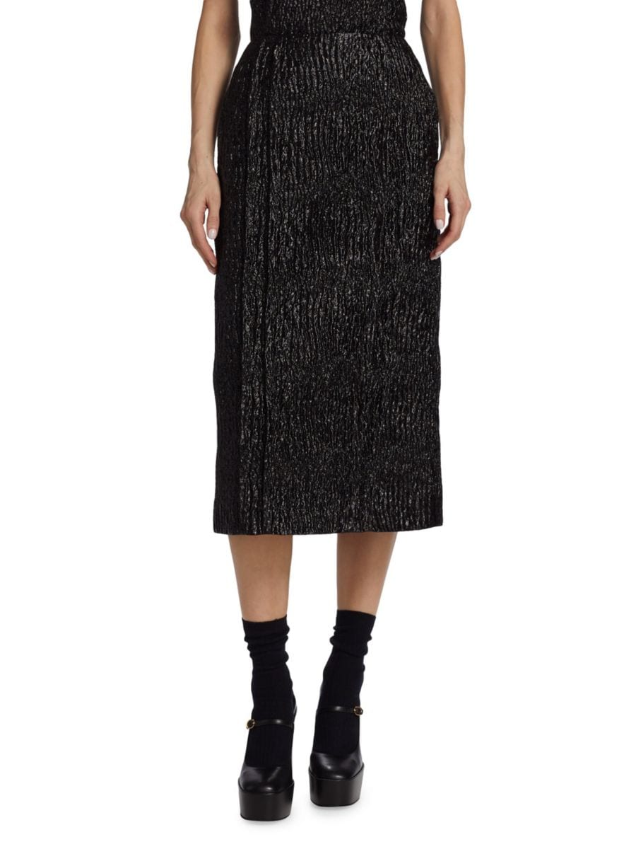 Юбка-карандаш из крепа миди Simone Rocha, черный
Юбка-карандаш из крепа миди Simone Rocha, черный