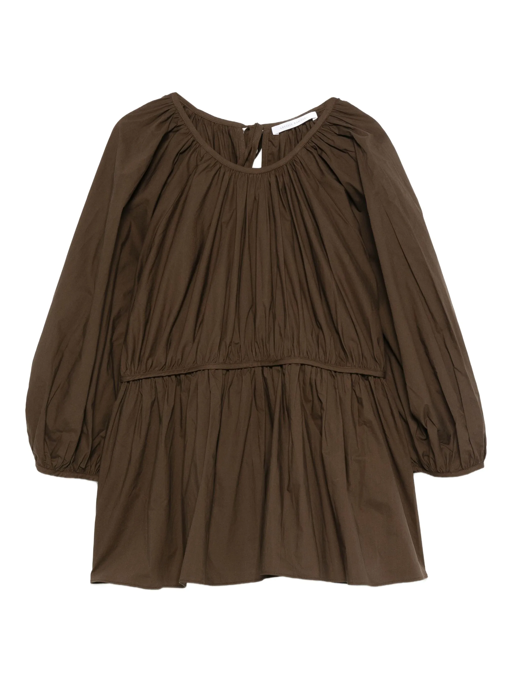 Хлопковая блузка Cecilie Bahnsen, коричневый
Хлопковая блузка Cecilie Bahnsen, коричневый