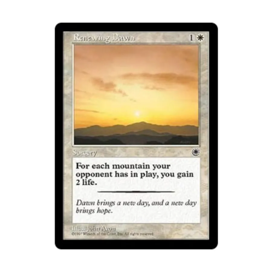 CCG Обновляющийся рассвет (U), MTG - Portal 
CCG Обновляющийся рассвет (U), MTG - Portal