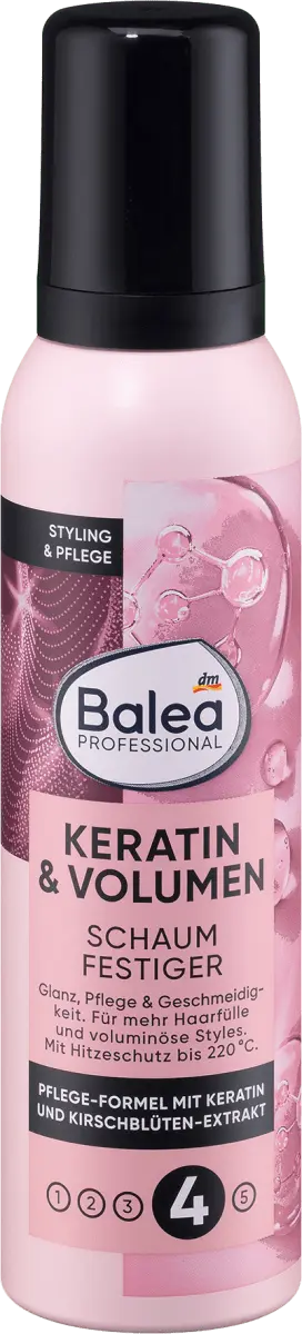 Мусс «Кератин и объем» 150мл Balea
Мусс «Кератин и объем» 150мл Balea