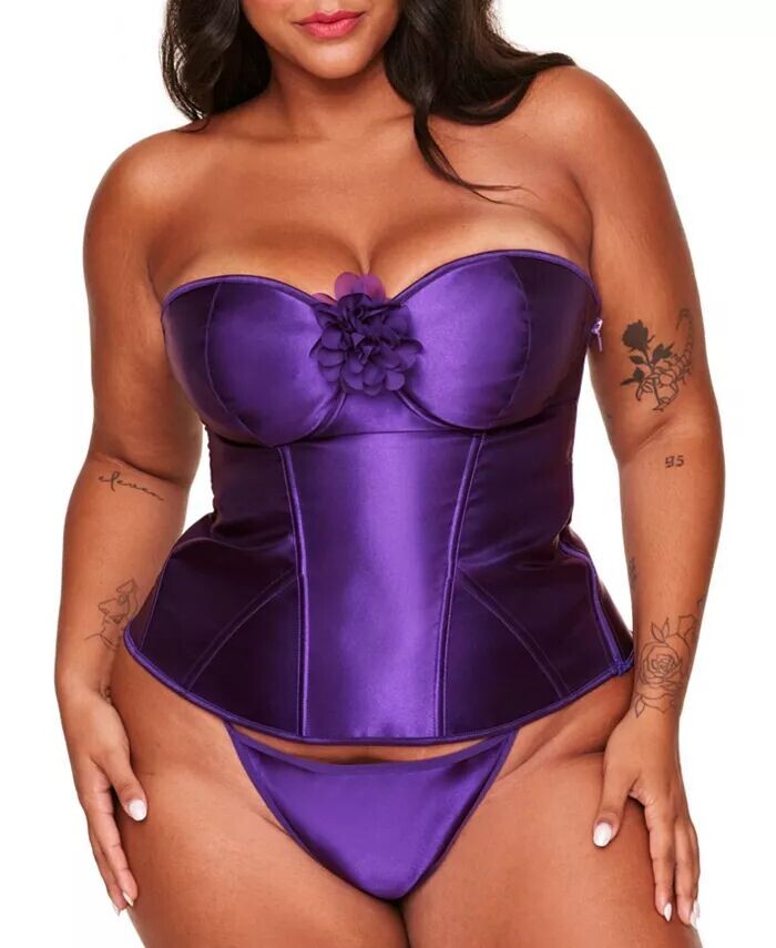 Атласный корсет Laurin больших размеров на косточке Adore Me, фиолетовый
Атласный корсет Laurin больших размеров на косточке Adore Me, фиолетовый