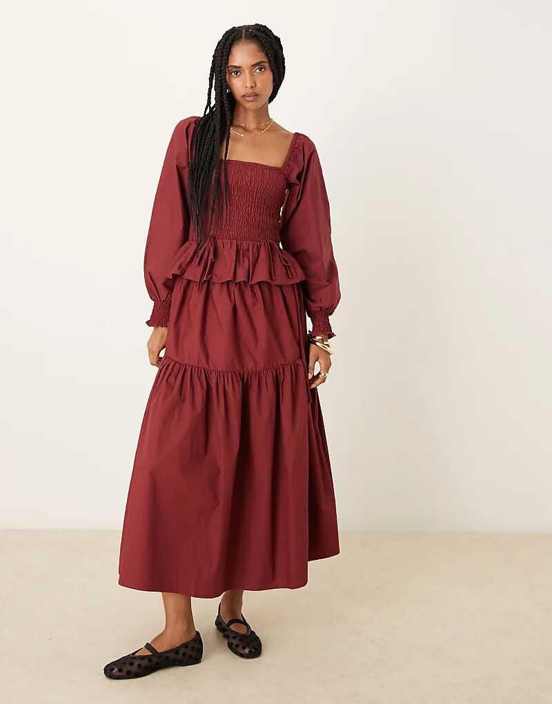 Glamorous юбка поплин мидакси с завязками в бордовом цвете
Glamorous юбка поплин мидакси с завязками в бордовом цвете