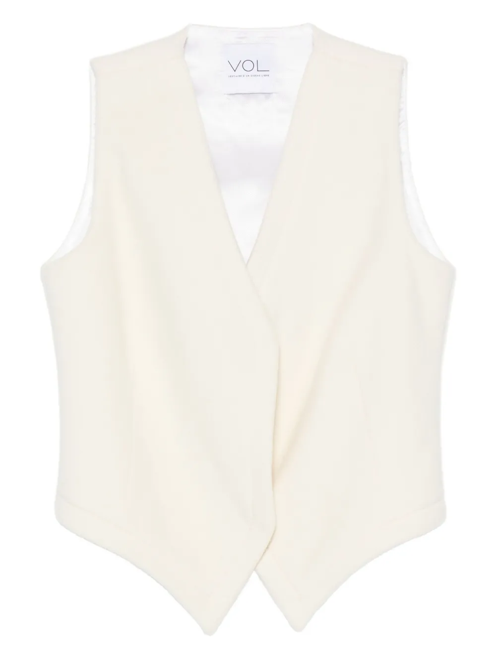 Жилет без рукавов с V-образным вырезом Vestiaire d'un Oiseau Libre, белый
Жилет без рукавов с V-образным вырезом Vestiaire d'un Oiseau Libre, белый