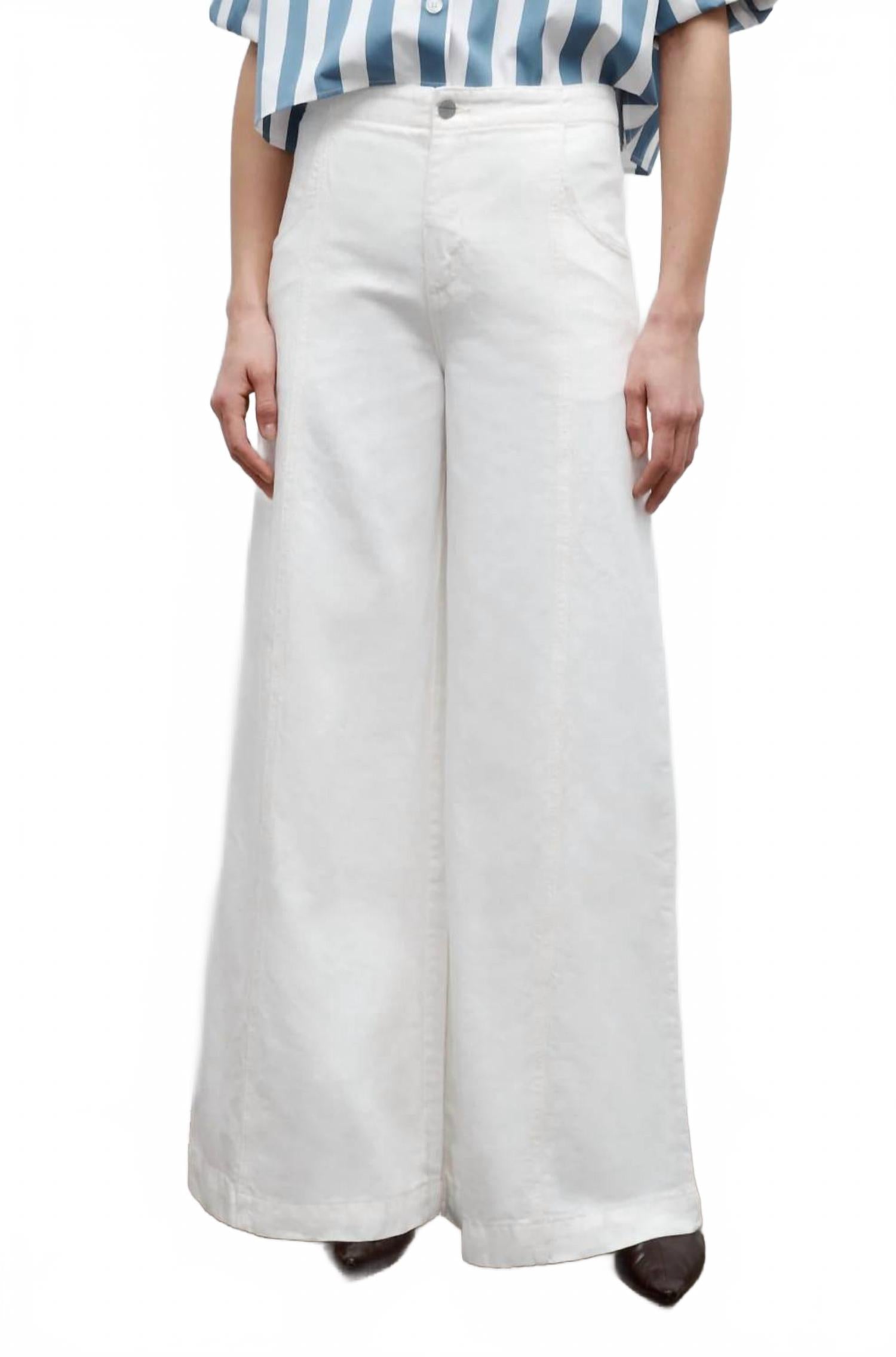 TWP Женские брюки для танцев в темноте, белые
TWP Женские брюки для танцев в темноте, белые