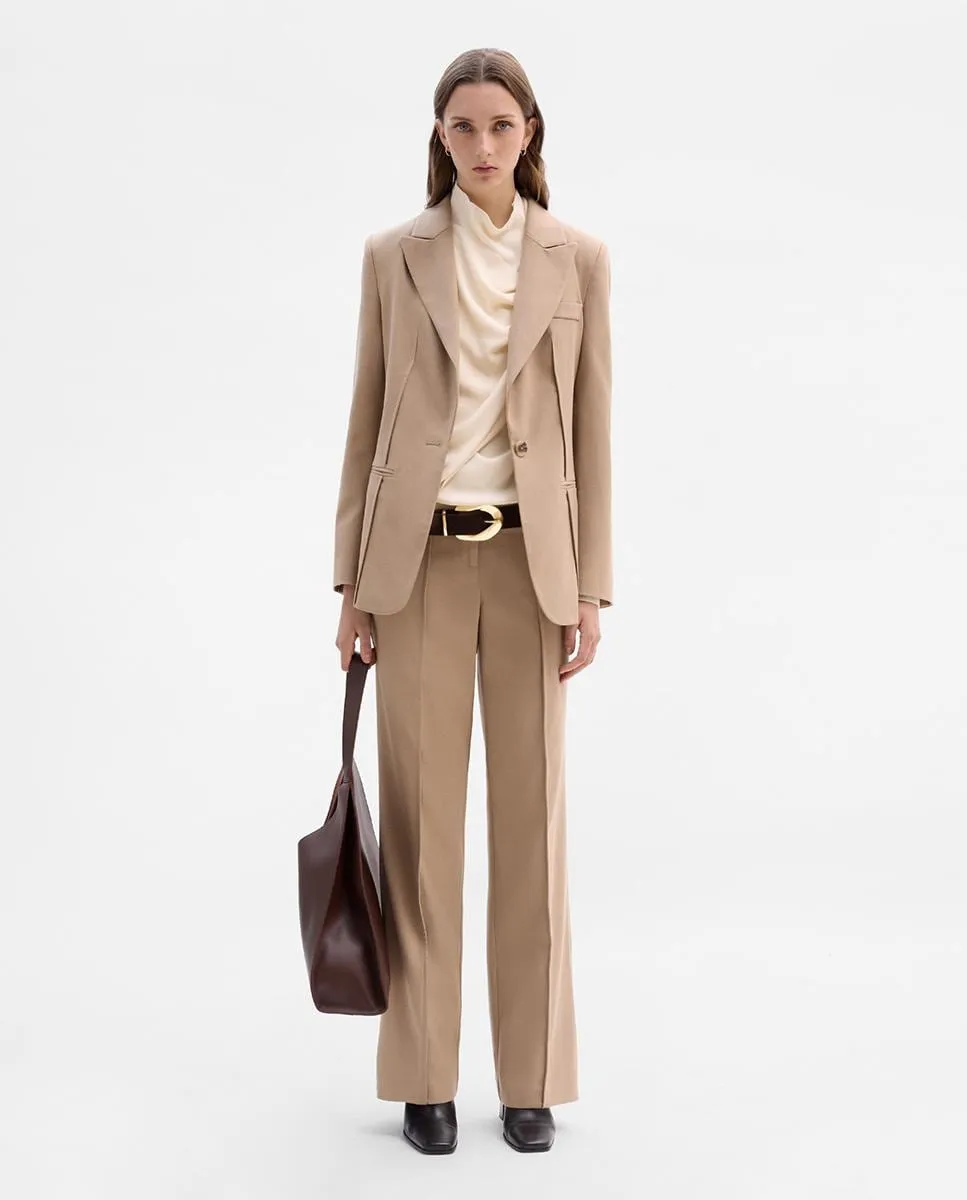 Женские прямые брюки с передней складкой Simorra, бежевый
Женские прямые брюки с передней складкой Simorra, бежевый