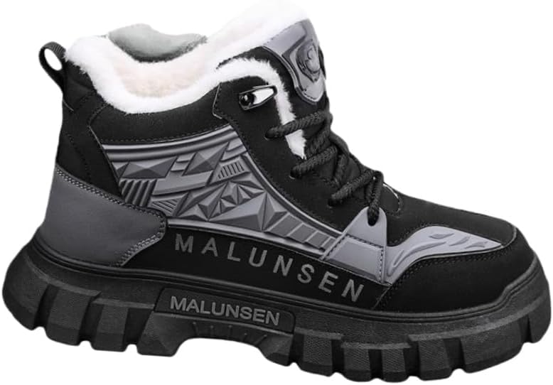 Мужские теплые ботинки с толстой подошвой и толстой стенкой, противоскользящие и прочные, простые и универсальные, подходят для ежедневных прогулок на улице и походов Fmshi, черный/серый
Мужские теплые ботинки с толстой подошвой и толстой стенкой, противоскользящие и прочные, простые и универсальные, подходят для ежедневных прогулок на улице и походов Fmshi, черный/серый