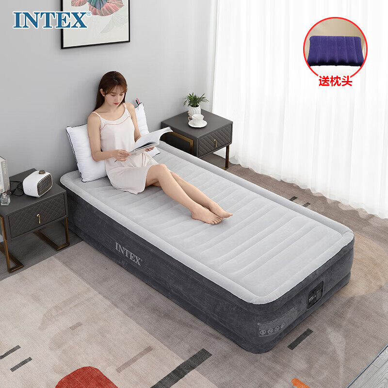 Встроенный электрический насос Intex, односпальная увеличенная надувная кровать, бытовая портативная кровать для обеда, утолщенная уличная складная кровать CT11
Встроенный электрический насос Intex, односпальная увеличенная надувная кровать, бытовая портативная кровать для обеда, утолщенная уличная складная кровать CT11