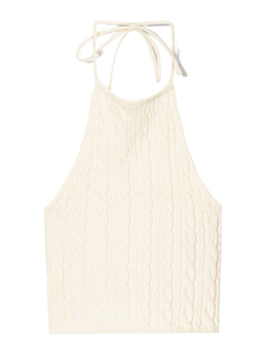 Вязаный топ Bershka, экрю
Вязаный топ Bershka, экрю