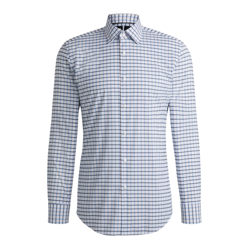 Рубашка облегающего кроя из эластичного материала в клетку BOSS, светло-голубой
Рубашка облегающего кроя из эластичного материала в клетку BOSS, светло-голубой