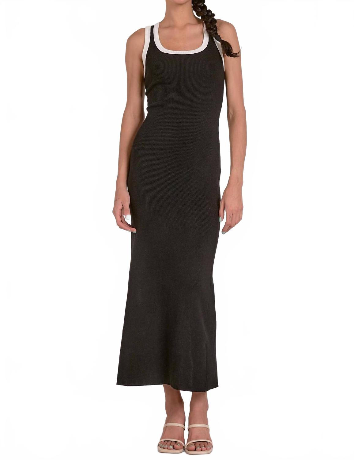 Черное платье-макси с бретелями ELAN
Черное платье-макси с бретелями ELAN