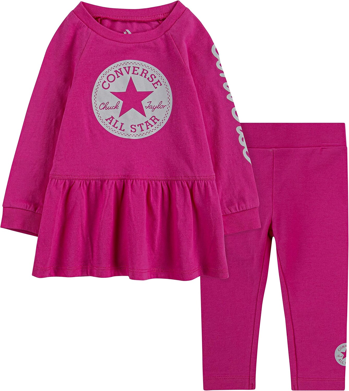 Детский набор Converse Peplum T-Shirt and Leggings Set, цвет Mod Pink
Детский набор Converse Peplum T-Shirt and Leggings Set, цвет Mod Pink