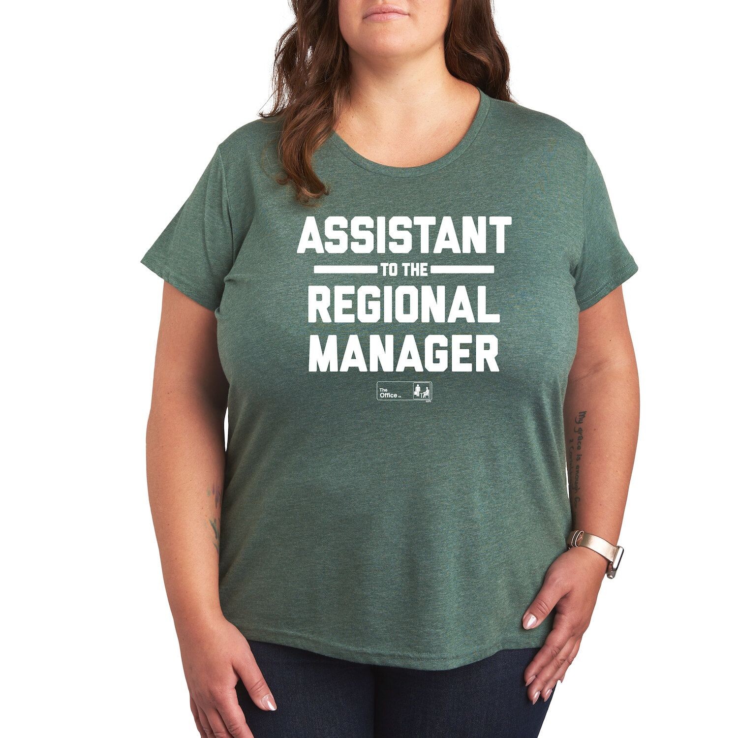 Футболка размера плюс для юниоров «Офисный помощник регионального менеджера» Licensed Character
Футболка размера плюс для юниоров «Офисный помощник регионального менеджера» Licensed Character