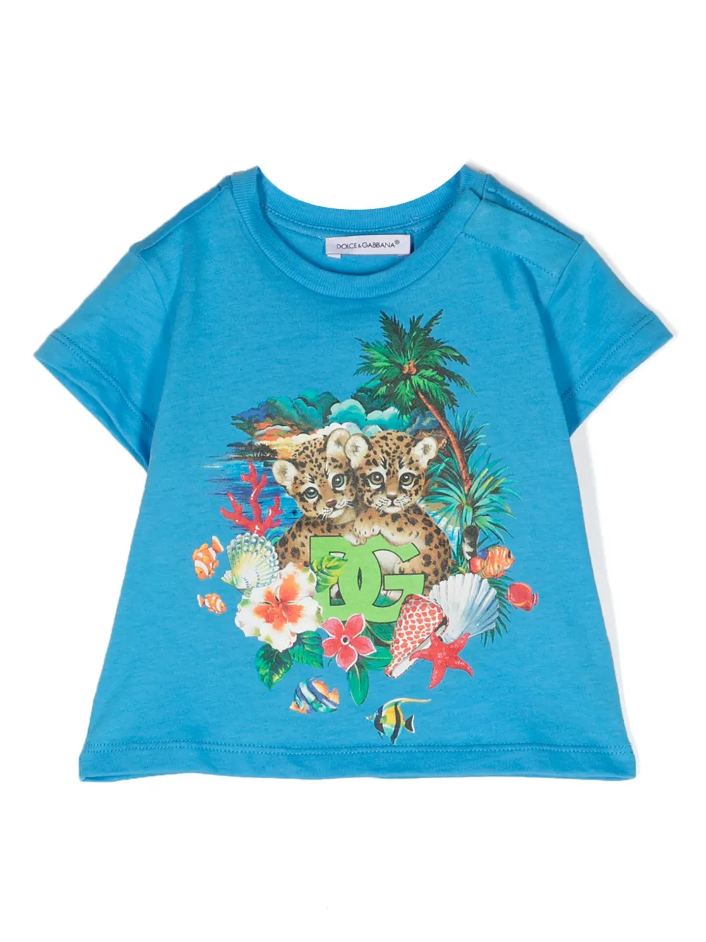 Футболка с графичным принтом Dolce & Gabbana Kids, синий
Футболка с графичным принтом Dolce & Gabbana Kids, синий