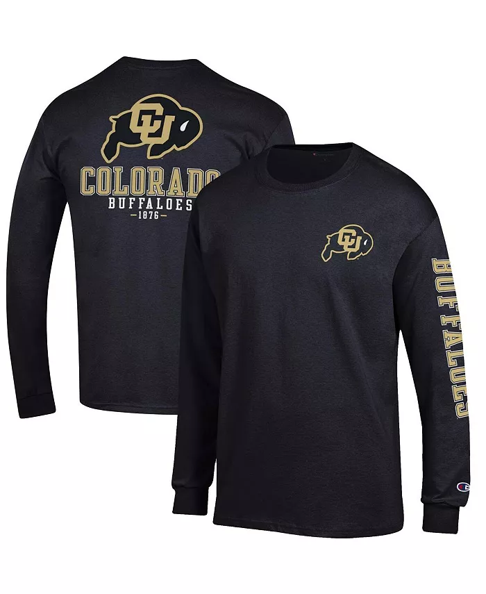 Мужская длинная футболка с логотипом команды Colorado Buffaloes в черном цвете Champion
Мужская длинная футболка с логотипом команды Colorado Buffaloes в черном цвете Champion