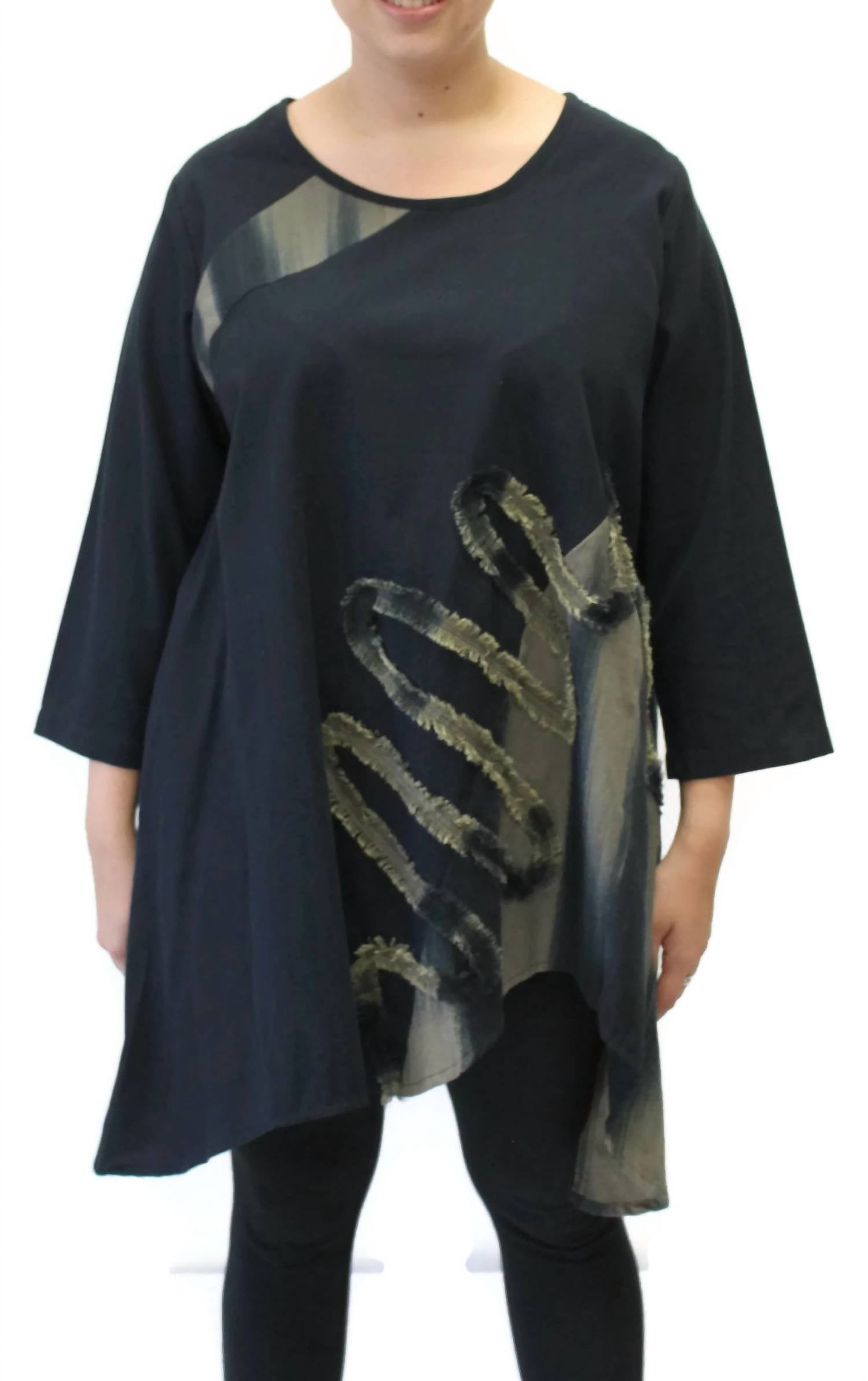 Цветочный коллаж, расписанный вручную, туника, верх цвета гранита Multi Modesce
Цветочный коллаж, расписанный вручную, туника, верх цвета гранита Multi Modesce