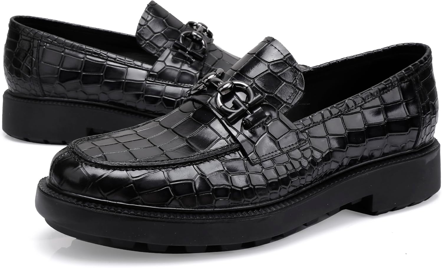 Классические мужские туфли премиум-класса, повседневные лоферы с пряжкой и крокодиловым принтом, туфли для вечеринок и свадеб, без шнурков Generic, черный
Классические мужские туфли премиум-класса, повседневные лоферы с пряжкой и крокодиловым принтом, туфли для вечеринок и свадеб, без шнурков Generic, черный