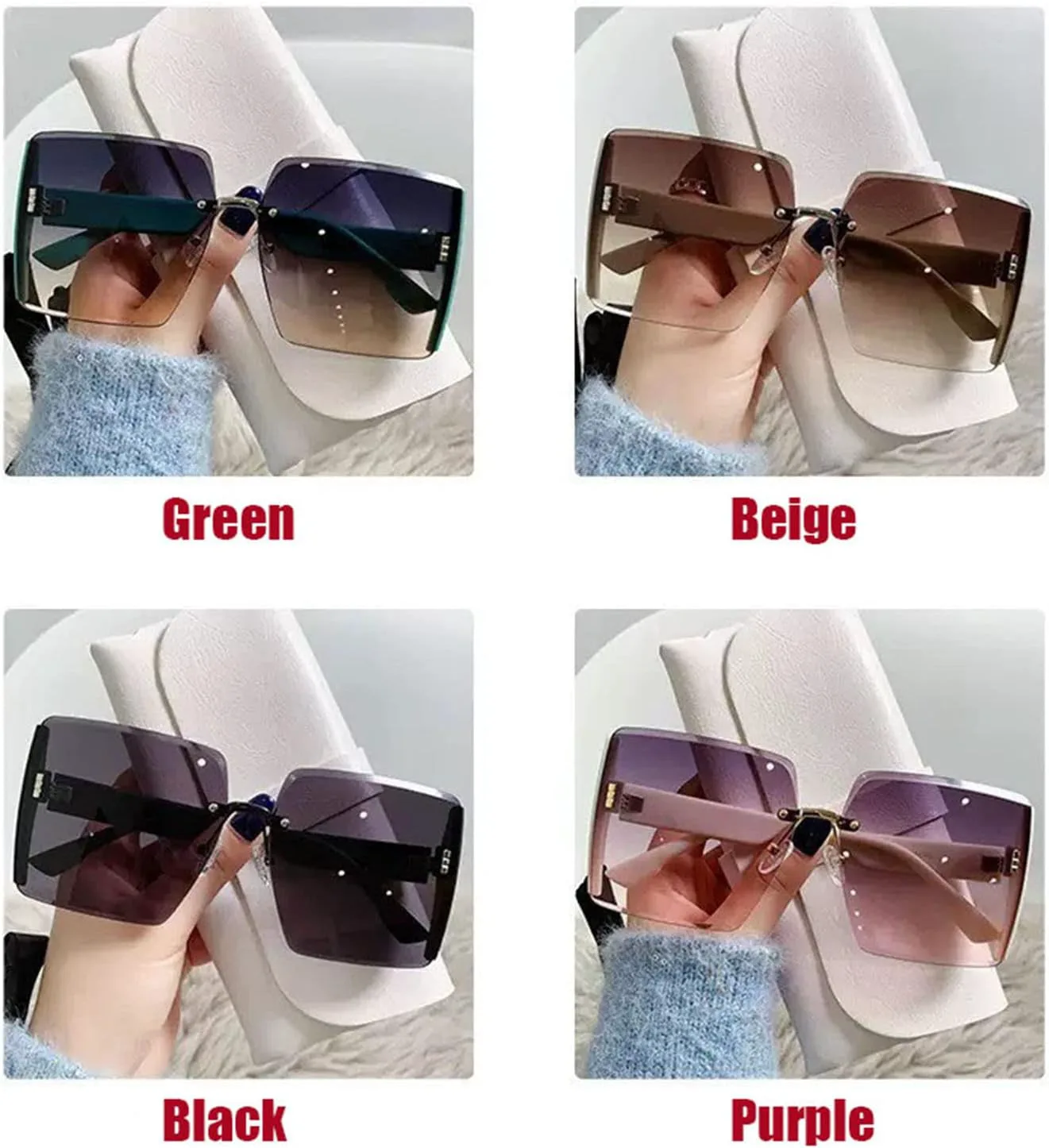 Популярные очки в крупной оправе, квадратные солнцезащитные очки большого размера, женские солнцезащитные очки с градиентным переходом цвета LAKEMON, Green
Популярные очки в крупной оправе, квадратные солнцезащитные очки большого размера, женские солнцезащитные очки с градиентным переходом цвета LAKEMON, Green