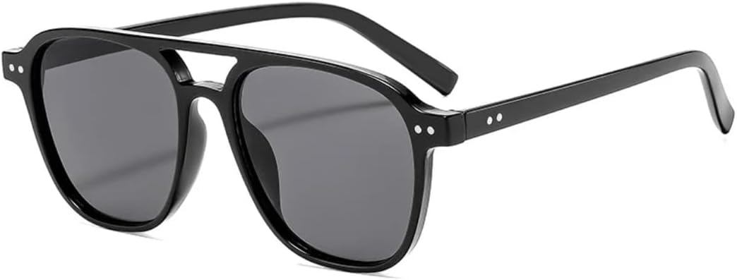 Ретро-солнцезащитные очки с двойной перемычкой и заклепками для женщин, роскошные мужские очки для активного отдыха, велоспорта, защита от УФ-излучения UV400 TVTBBVV, Black Gray
Ретро-солнцезащитные очки с двойной перемычкой и заклепками для женщин, роскошные мужские очки для активного отдыха, велоспорта, защита от УФ-излучения UV400 TVTBBVV, Black Gray