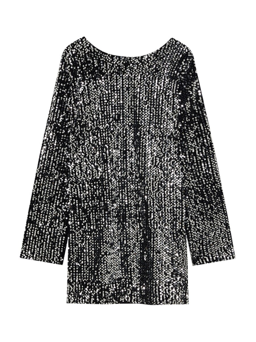 Платье Pull&Bear Dress, черный/серебристый
Платье Pull&Bear Dress, черный/серебристый