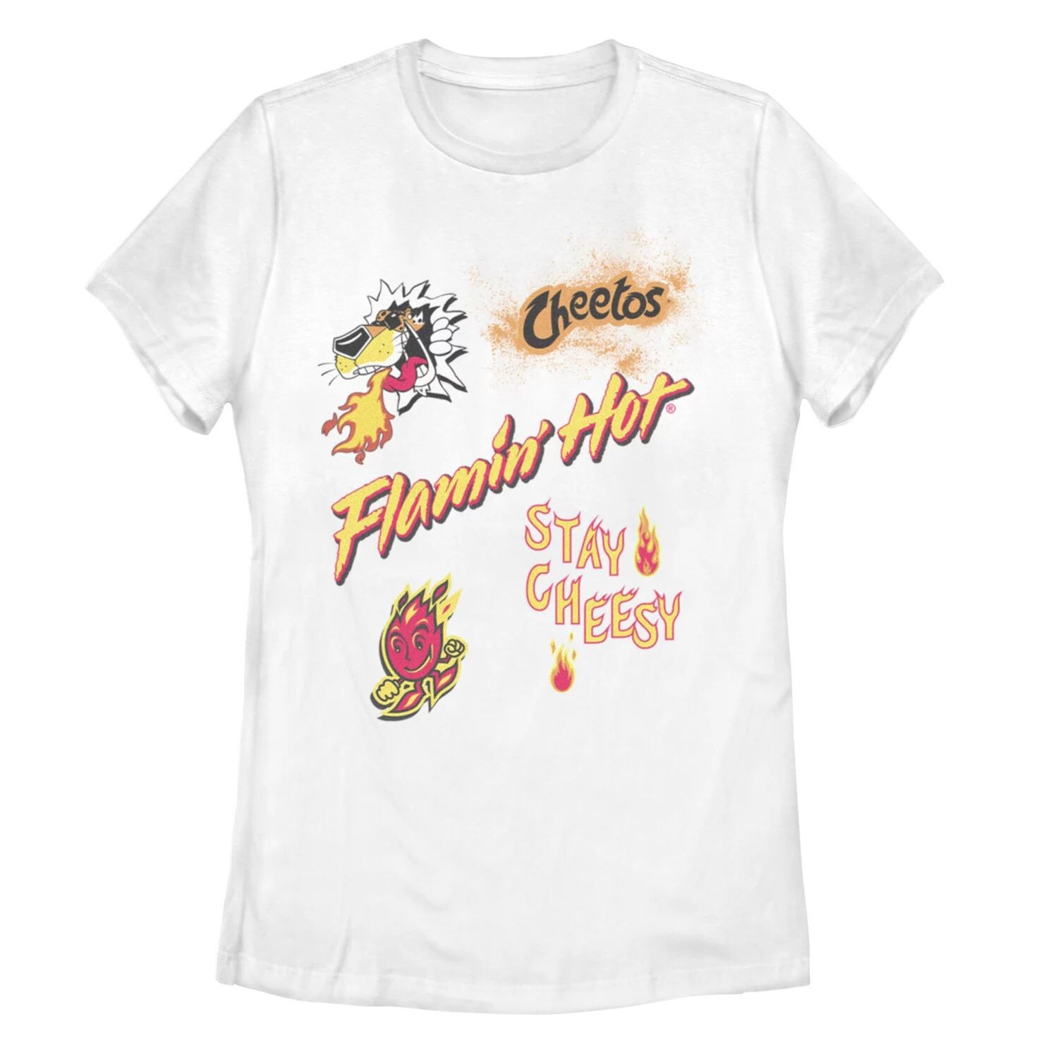 Футболка с рисунком Cheetos Flamin Hot Stay Cheesy для юниоров Licensed Character
Футболка с рисунком Cheetos Flamin Hot Stay Cheesy для юниоров Licensed Character