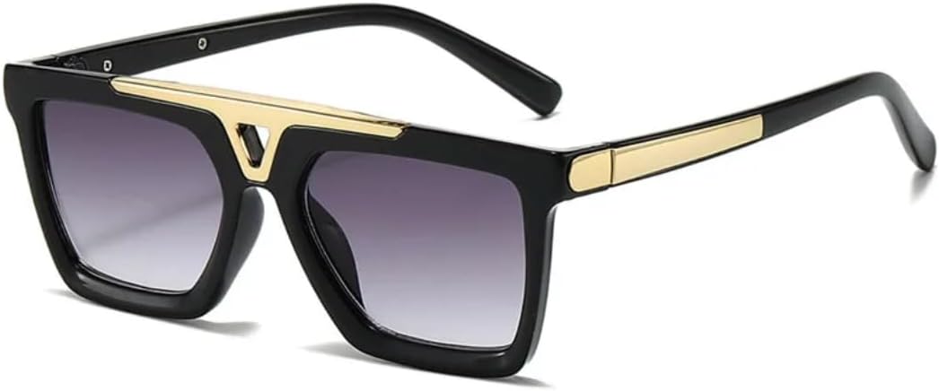 Большие солнцезащитные очки для женщин и мужчин в винтажном стиле, с металлическими вставками, модные солнцезащитные очки для женщин с защитой от УФ-излучения UV400 UUPTTPL, Gradient Gray
Большие солнцезащитные очки для женщин и мужчин в винтажном стиле, с металлическими вставками, модные солнцезащитные очки для женщин с защитой от УФ-излучения UV400 UUPTTPL, Gradient Gray