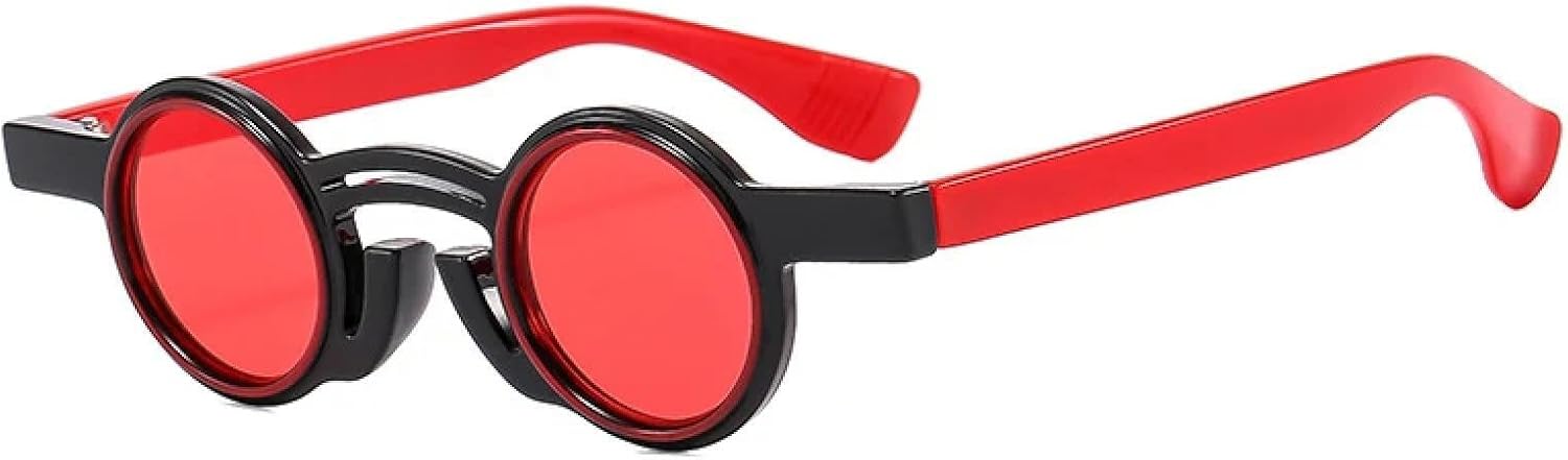 Солнцезащитные очки с защитой от УФ-излучения UV400 | Маленькие круглые панк-очки для женщин и мужчин, двухцветные, для занятий спортом на открытом воздухе и вождения DSVIGF, Black Red
Солнцезащитные очки с защитой от УФ-излучения UV400 | Маленькие круглые панк-очки для женщин и мужчин, двухцветные, для занятий спортом на открытом воздухе и вождения DSVIGF, Black Red