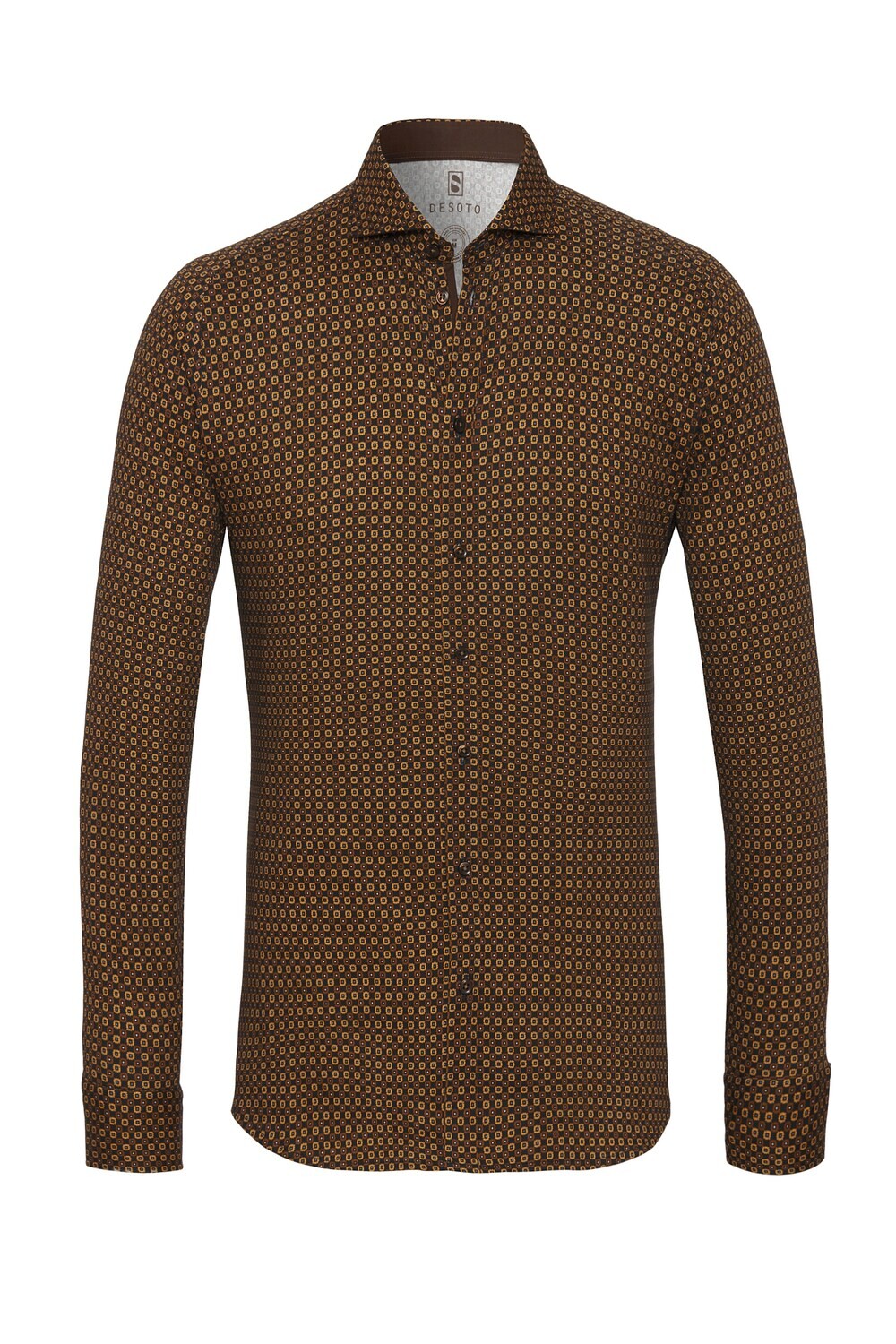 Рубашка узкого кроя на пуговицах Desoto, коричневый
Рубашка узкого кроя на пуговицах Desoto, коричневый